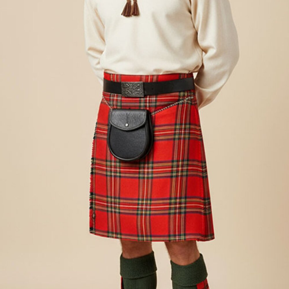 Red Scottish Tartan Kilt Men’s Traditional Highland Wear